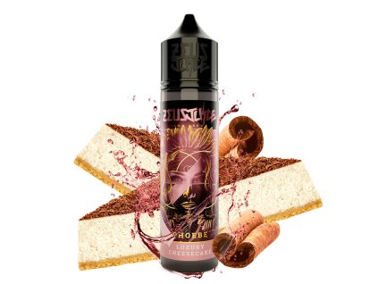 Phoebe luxusní cheesecake Zeus Juice s kousky dortu čokoládou a skořicí v elegantním stylu