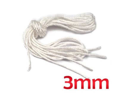 257058 kremikovy knot silica rope wick 3mm 1m