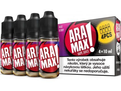 aramax 4pack max berry 4x10ml