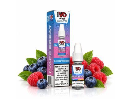 IVG Pro Salts Blueberry Raspberry 10ml 10mg