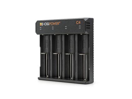 Multifunkční nabíječka baterií E-Cig Power C4 LED
