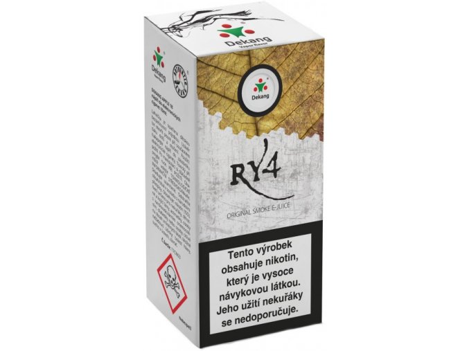 Liquid Dekang RY4 10ml - 18mg (směs karamelu, vanilky a tabáku)