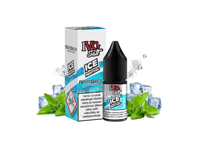 E-liquid IVG Salt 10ml / 20mg: Ice Menthol (Ledový mentol)