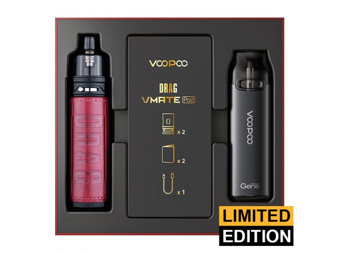 VOOPOO Drag S + VMATE Pod - Limitovaná edice (Marsala & Space Gray)