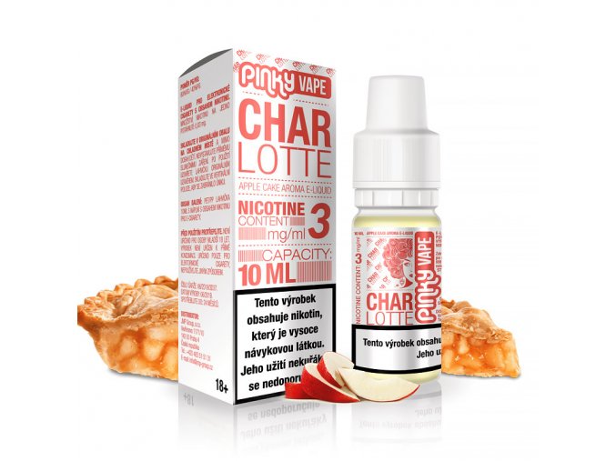 Pinky Vape - E-liquid - 10ml - 3mg - Charlotte (Jablečný koláč)