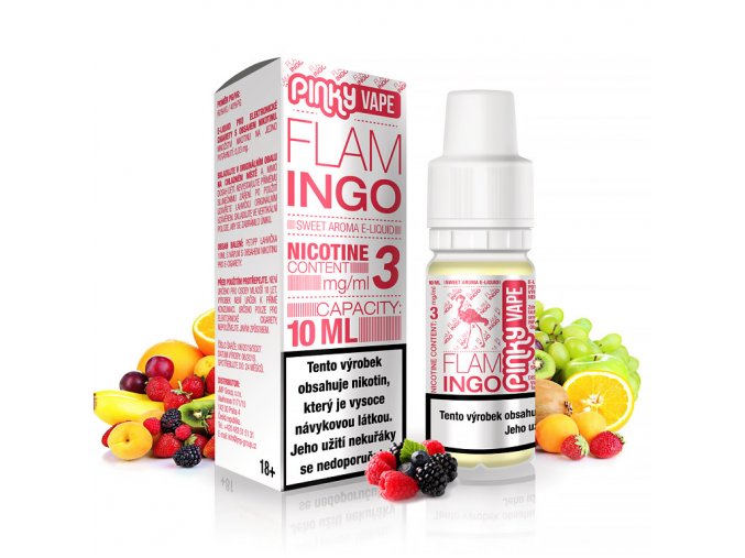 Pinky Vape - E-liquid - 10ml - 12mg - Flamingo (Ovocný mix)