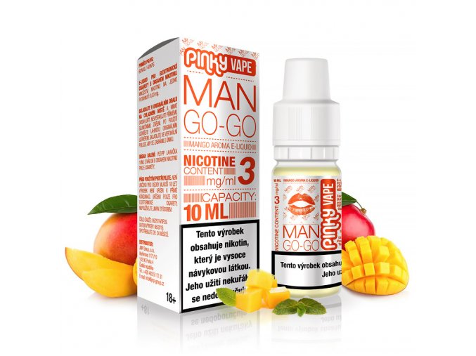 Pinky Vape - E-liquid - 10ml - 0mg - Man Go-Go (Mango)