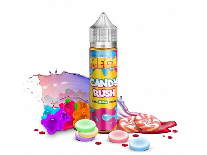 Verdict Vapors - MEGA - Shake & Vape - Candy Rush (Gumoví medvídci s jemnou kyselinkovou dochutí) - 18ml