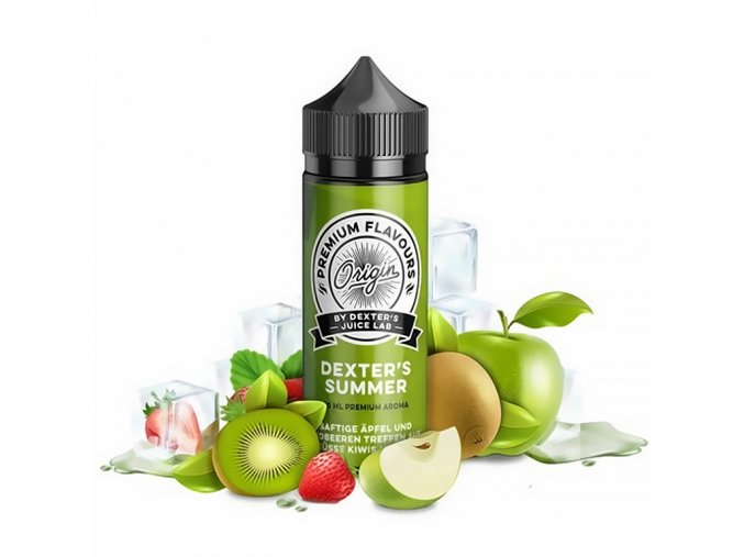 Dexters Juice Lab - Shake & Vape - Dexters Summer (Jablko, jahoda a kiwi) - 30ml