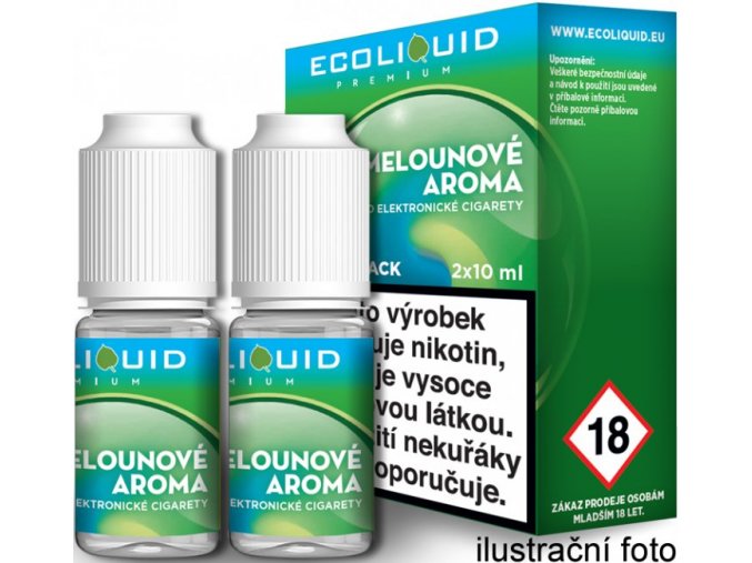 Liquid Ecoliquid Premium 2Pack ICE Melon 2x10ml - 0mg (Svěží meloun)