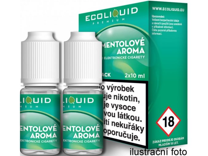 Liquid Ecoliquid Premium 2Pack Menthol 2x10ml - 0mg