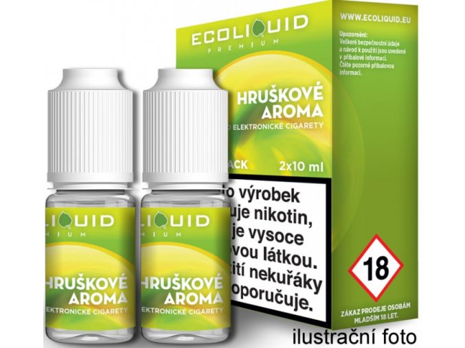 Liquid Ecoliquid Premium 2Pack Pear 2x10ml - 0mg (Hruška)