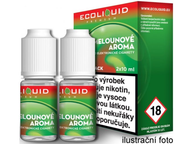 Liquid Ecoliquid Premium 2Pack Watermelon 2x10ml - 3mg (Vodní meloun)