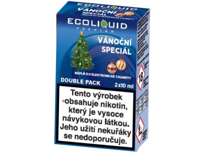 Liquid Ecoliquid Premium 2Pack Christmas Special 2x10ml - 0mg