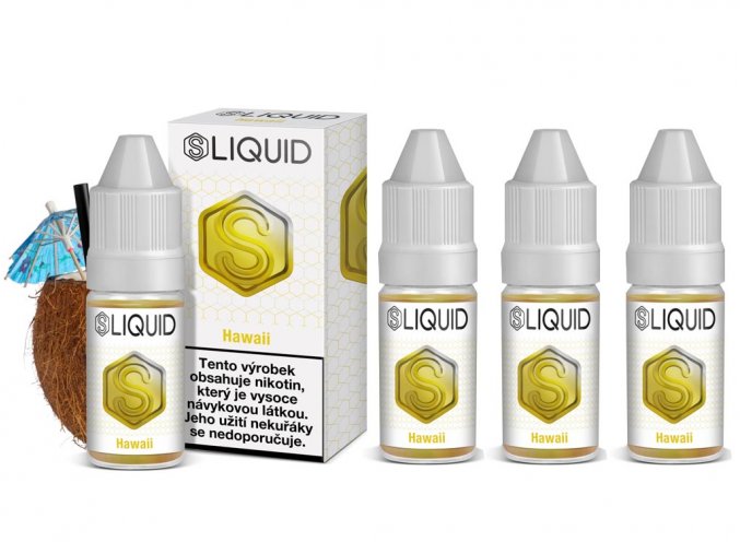 SLIQUID Piña Colada a ananas (Hawaii) 4x10ml