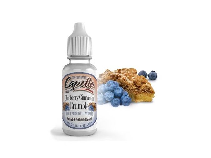 Příchuť Capella: Borůvkový koláč (Blueberry Cinnamon Crumble) 13ml