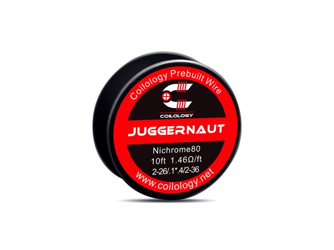 Odporový drát Coilology - Juggernaut Ni80 (2-26/.1*.4/2-36) (3m)