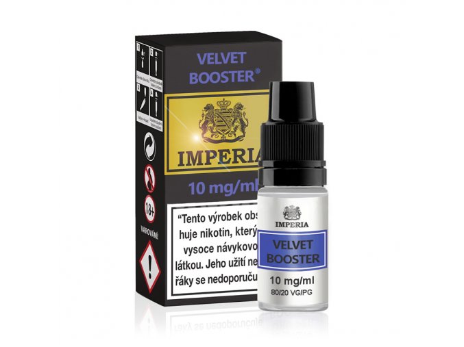 Booster báze Imperia - Velvet - VG80/PG20 - 10ml - 10mg, produktový obrázek.