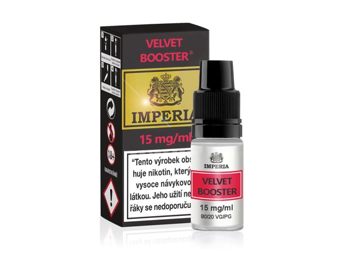 Booster báze Imperia - Velvet - VG80/PG20 - 10ml - 15mg, produktový obrázek.