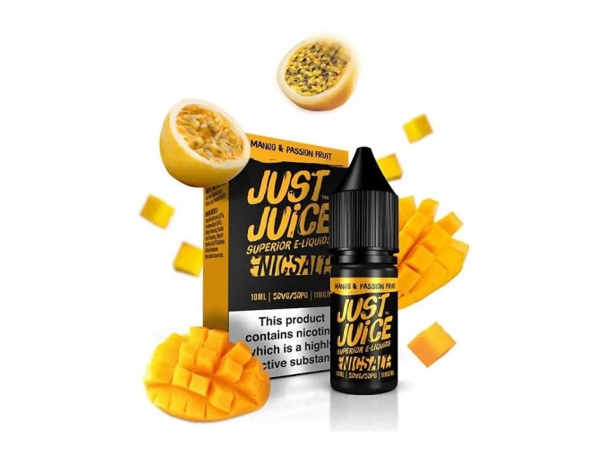 Just Juice Salt - E-liquid - Mango & Passion Fruit (Mango & marakuja) - 20mg, produktový obrázek.