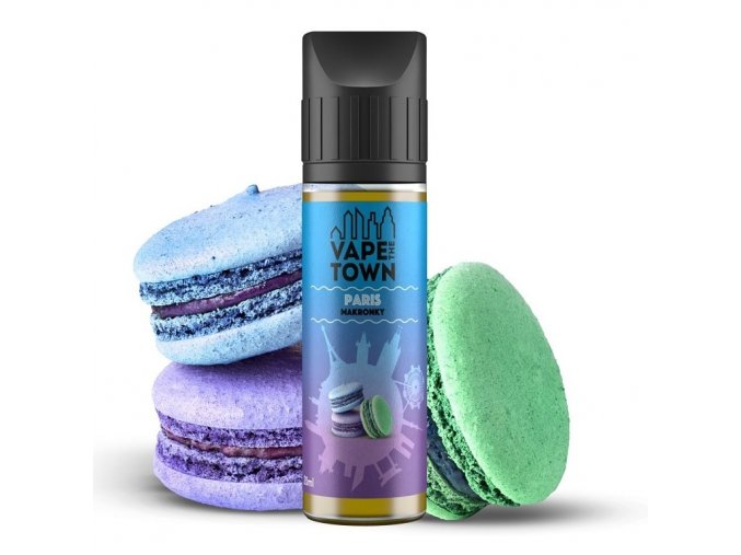 VapeTown - Shake & Vape - Paris Macaroon - 20ml, produktový obrázek.