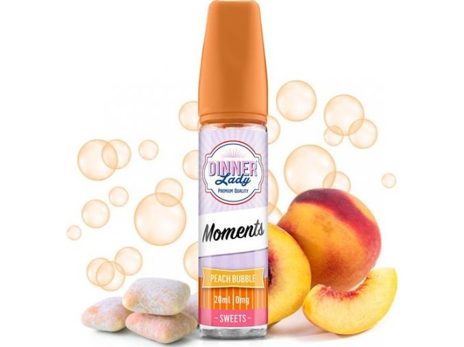 Příchuť Dinner Lady Moments 20ml Peach Bubble