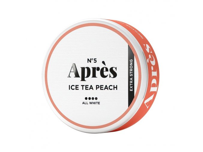 Après - nikotinové sáčky - Ice Tea Peach Extra Strong - 15mg /g, produktový obrázek.