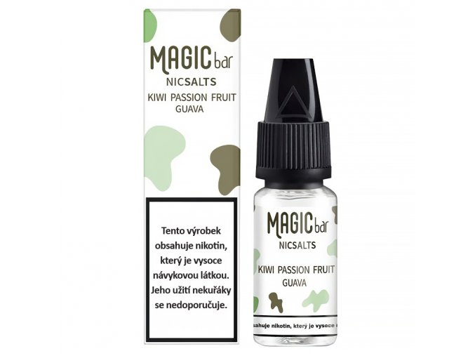 Magic BAR - Salt e-liquid - 20mg - Kiwi Passion Fruit Guava - 10ml, produktový obrázek.