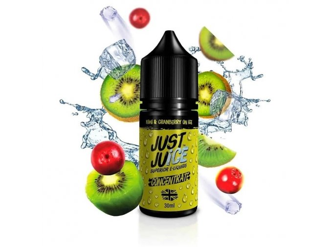 Just Juice - Příchuť - Kiwi & Cranberry On ICE - 30ml, produktový obrázek.