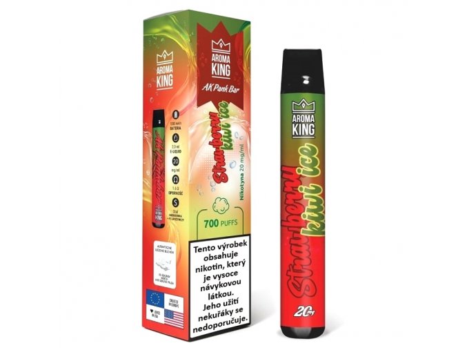 Aroma King AK Pank Bar - 20mg - Strawberry Kiwi ICE, produktový obrázek.