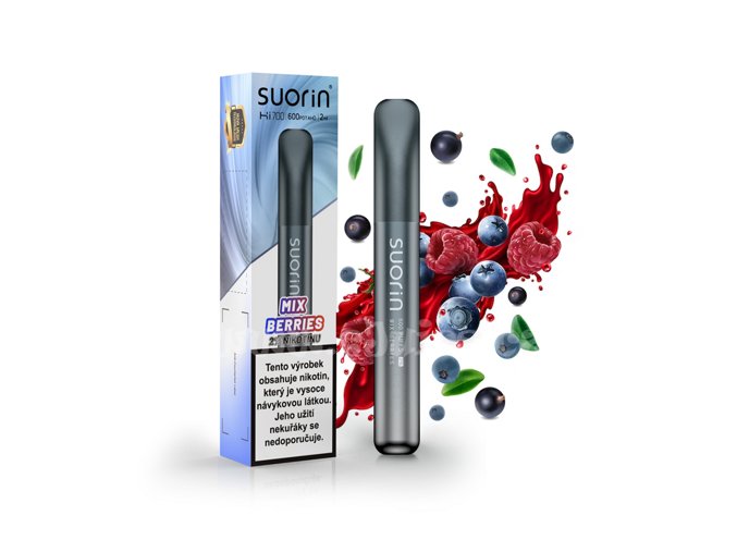 Elektronická cigareta: Suorin Bar Hi700 Disposable Pod (Mix Berries)