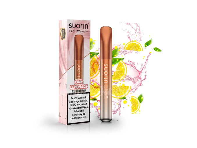 Elektronická cigareta: Suorin Bar Hi700 Disposable Pod (Pink Lemonade)