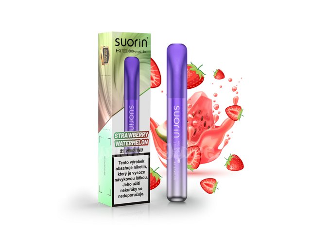 Elektronická cigareta: Suorin Bar Hi700 Disposable Pod (Strawberry Watermelon)