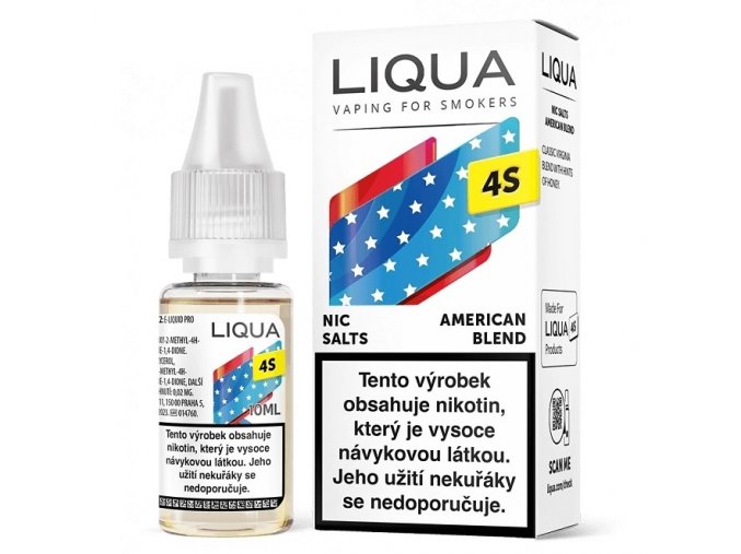 Liqua 4S American Blend 18mg, produktový obrázek.