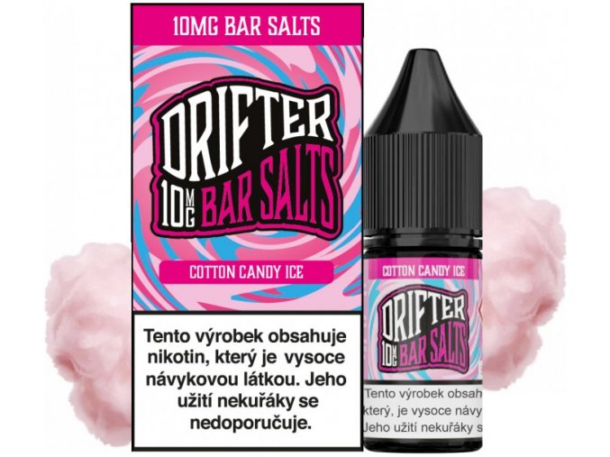 Liquid Drifter Bar Salts Cotton Candy Ice 10ml - 10mg