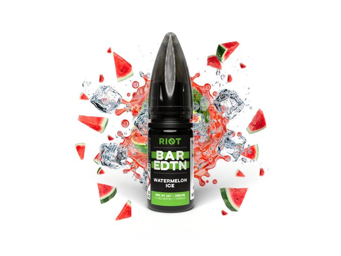 E-liquid Riot BAR EDTN Salt 10ml / 20mg: Watermelon Ice (Ledový vodní meloun)
