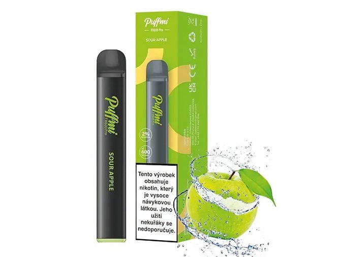 Puffmi TX600 Pro - Sour Apple, produktový obrázek.