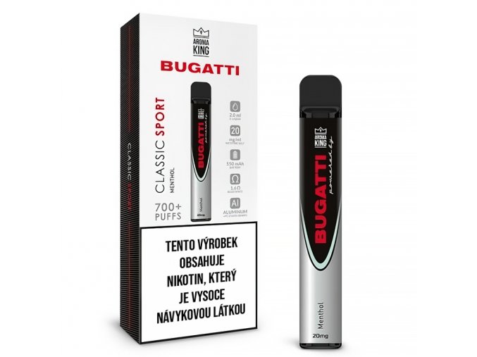 Aroma King - Bugatti Classic Sport - Menthol - 20mg, produktový obrázek.