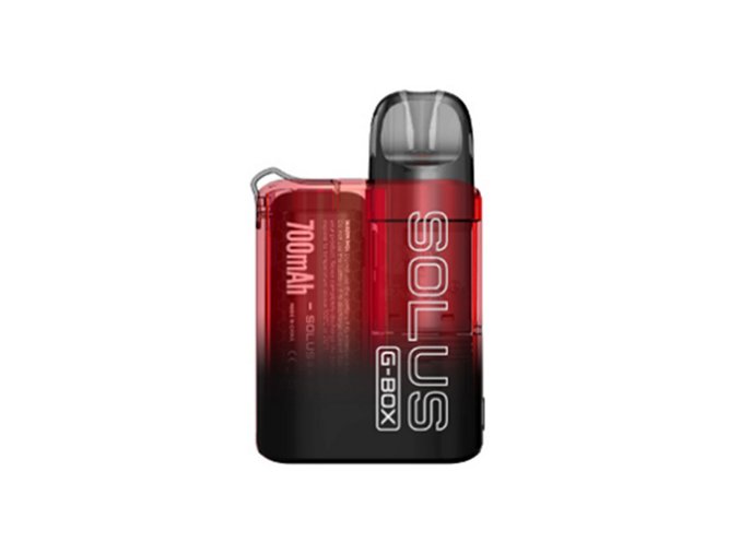 Elektronická cigareta: SMOK Solus G-Box Pod Kit (700mAh) (Transparent Red)