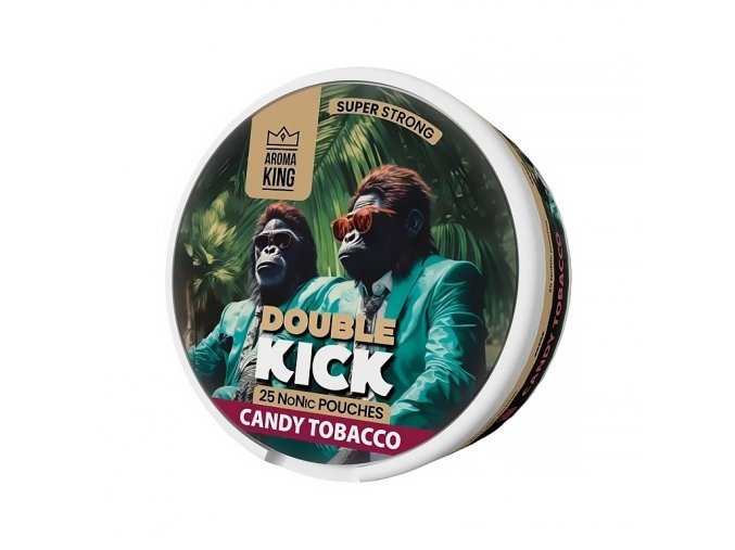 Aroma King Double Kick - NoNic sáčky - Candy Tobacco - 10mg /g, produktový obrázek.