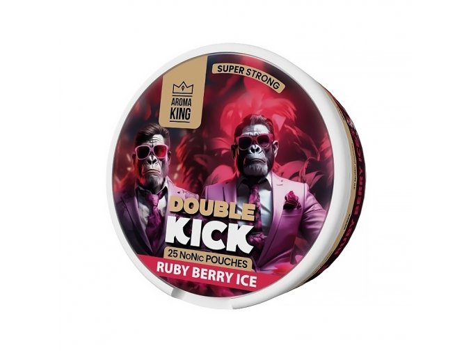 Aroma King Double Kick - NoNic sáčky - Ruby Berry ICE - 10mg /g, produktový obrázek.