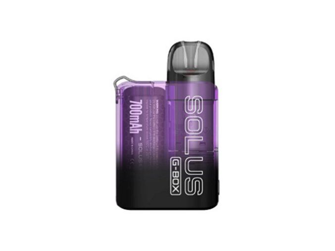 204294 18 elektronicka cigareta smok solus g box pod kit 700mah transparent purple