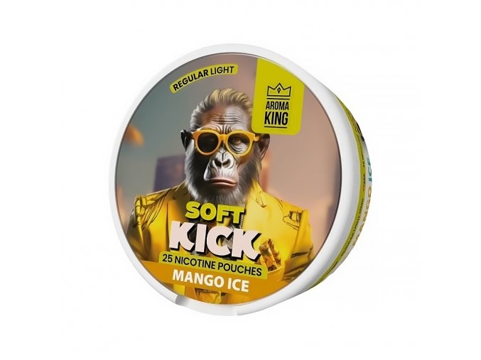 Aroma King Soft Kick - nikotinové sáčky - Mango ICE - 10mg /g, produktový obrázek.