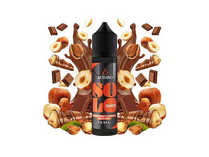 Příchuť Bombo Solo Juice S&V: Hazelnut Choco Waffer (Tyčinka s lískooříškovým krémem) 15ml