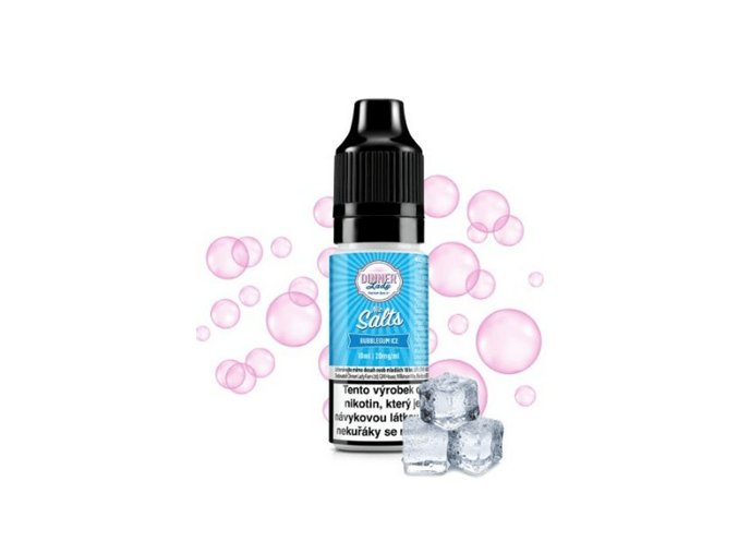 Dinner Lady Salt Bubblegum Ice (Sladká žvýkačka na ledu) 10ml intenzita nikotinu 20mg