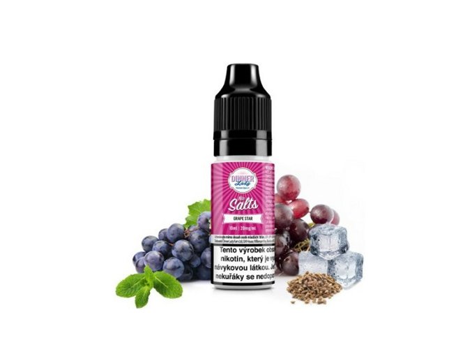 Dinner Lady Salt Grape Star (Ledové hroznové víno s mentolem) 10ml intenzita nikotinu 20mg