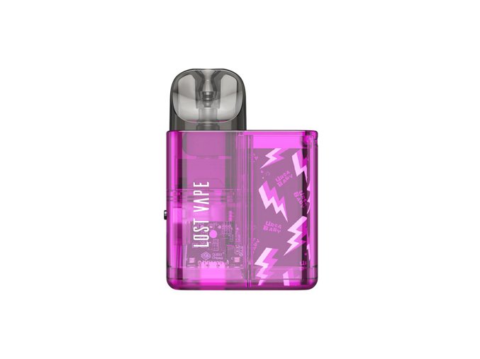 157174 27 elektronicka cigareta lost vape ursa baby pod kit 800mah purple clear