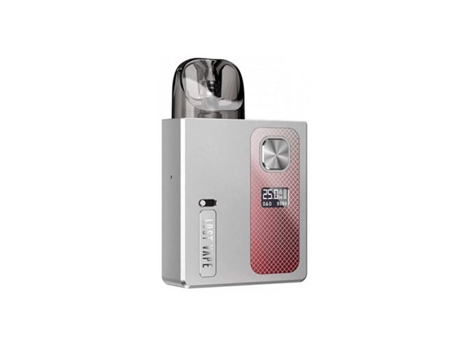 196294 25 elektronicka cigareta lost vape ursa baby pro pod kit 900mah silver lust