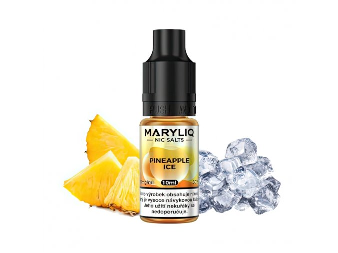 Maryliq - Salt e-liquid - Pineapple ICE - 10ml - 20mg, produktový obrázek.