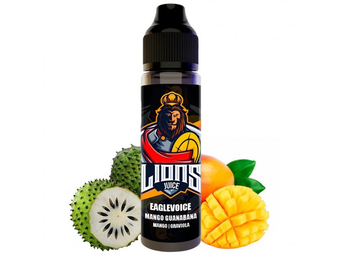 Lions Juice - S&V - Eaglevoice (Mango a Graviola) - 10ml, produktový obrázek.